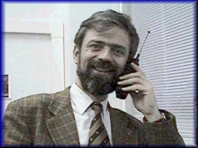 Photo of Plamen at work in his office in Kiev